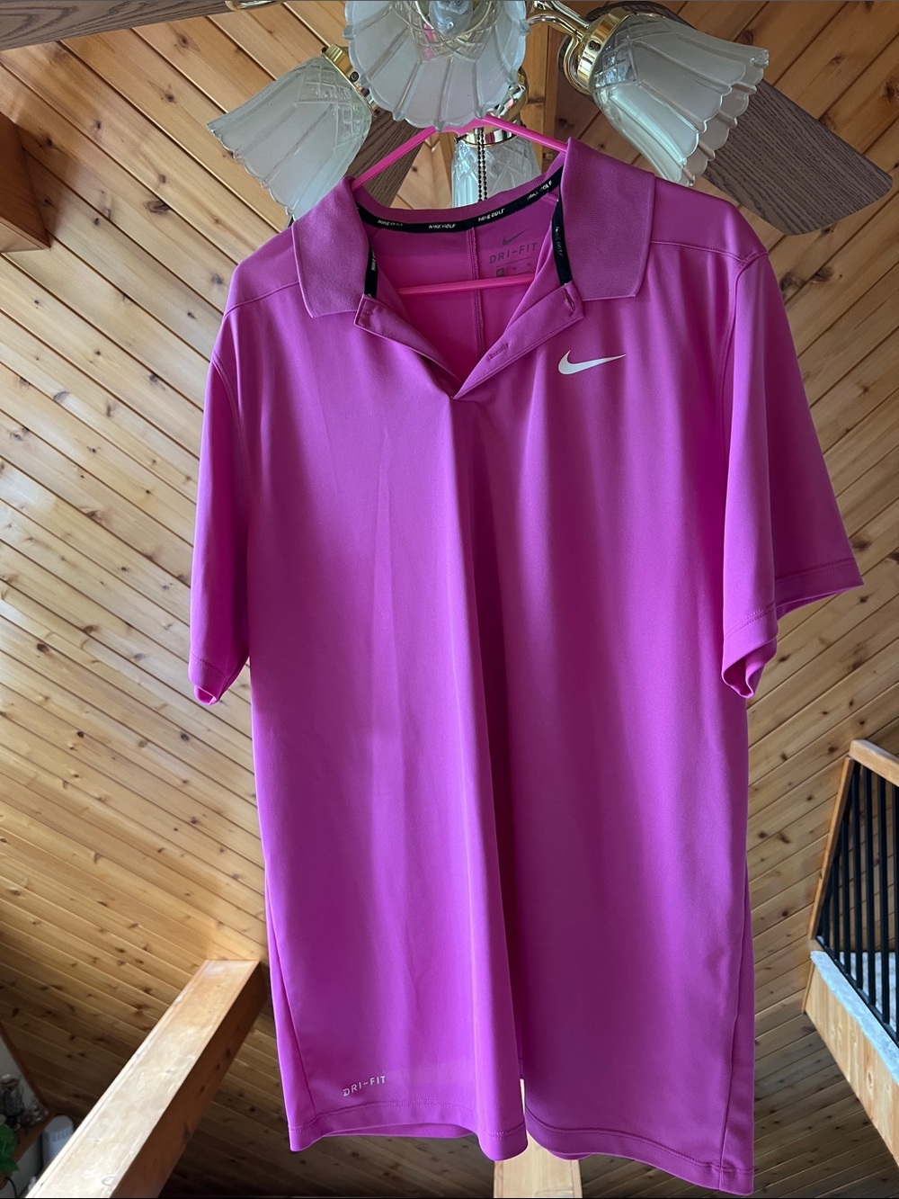 Nike Men’s Dri-FIT Hot Pink Polo